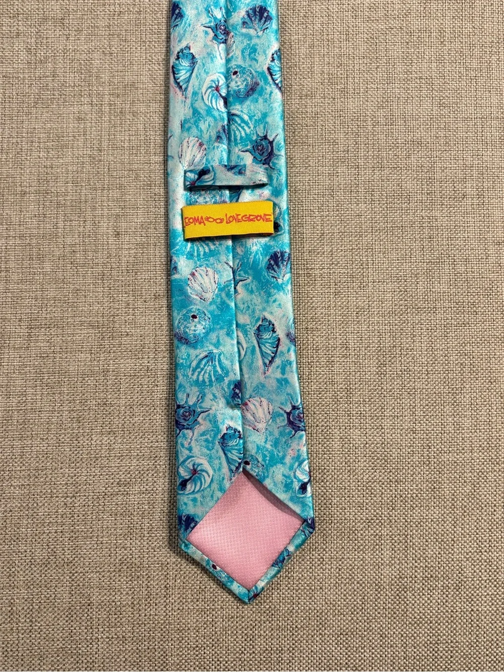 Leoma Lovegrove Seashell Print Necktie Matlacha Florida Artist Tie